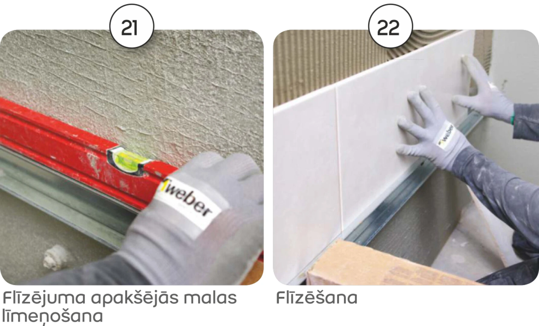 flīzēšana un līmeņošana