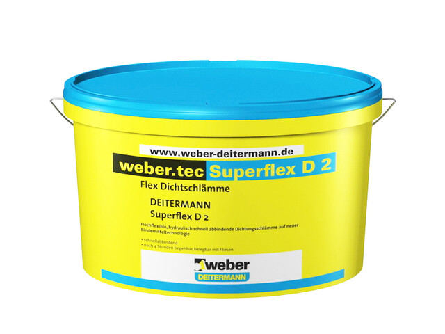 weber.tec Superflex D2 - hidroizolācijas mastika | Weber