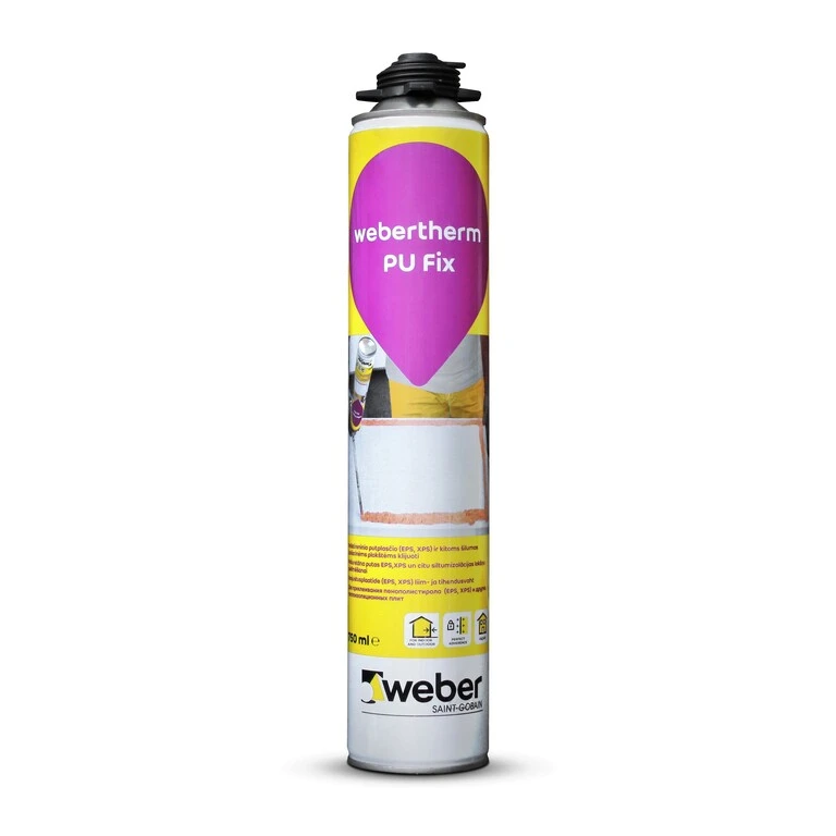 Poliuretāna putas putupolistirola līmēšanai weber.therm PU Fix
