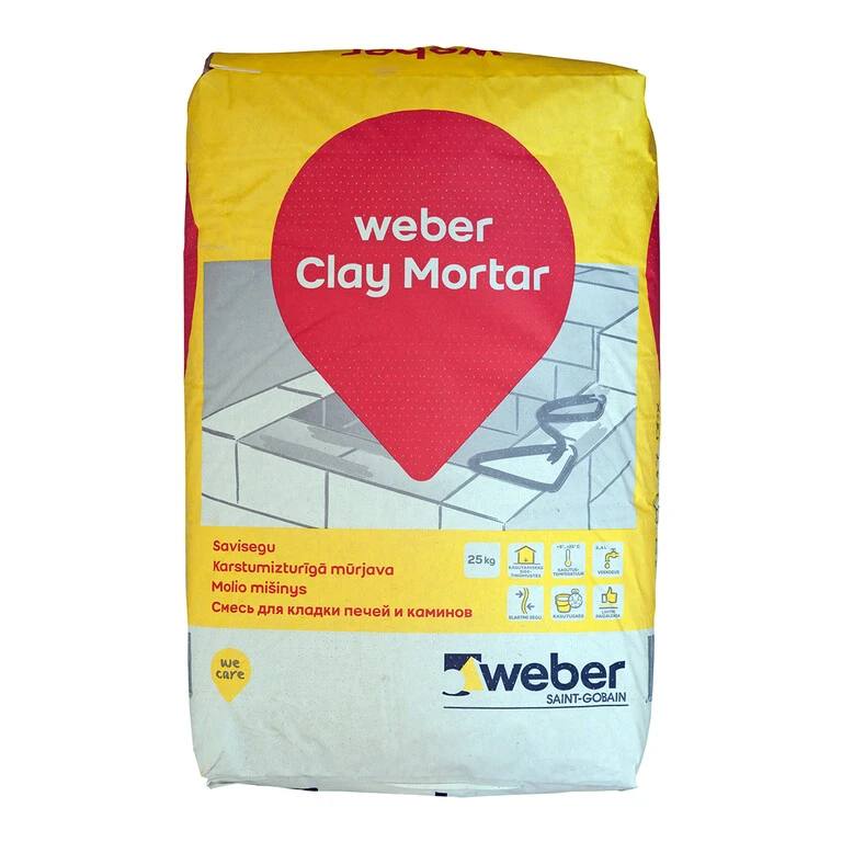 karstumizturīga mūrjava weber Clay Mortar