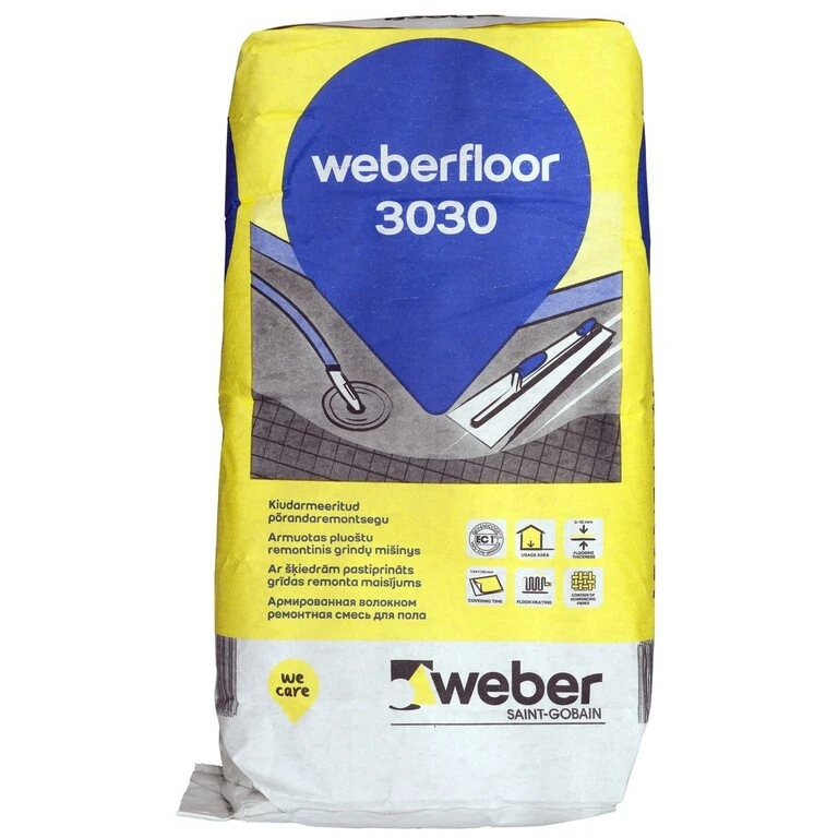 pašizlīdzinošā masa grīdām weberfloor 3030
