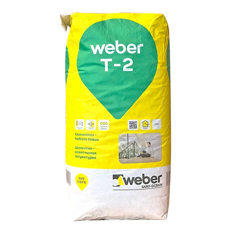 cementa-kaļķa apmetums Weber T-2